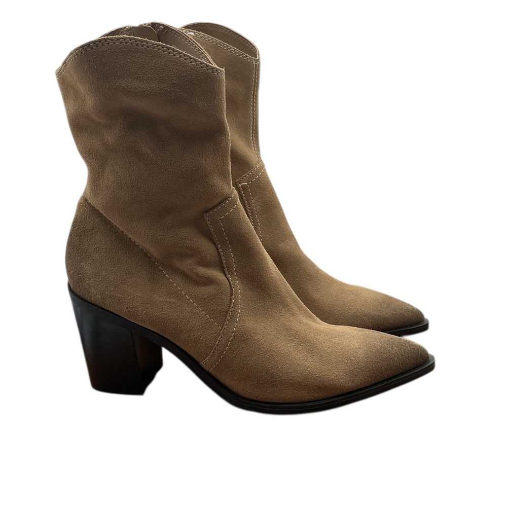 BP Tan Heeled‎ Suede Boots